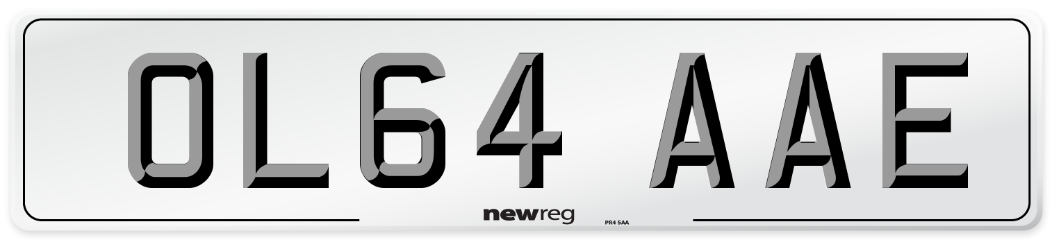 OL64 AAE Number Plate from New Reg